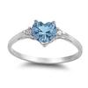Bridal Wedding Love Water Drop Shining Design French Romantic Horse Eye Blue Zircon Ring Trendy  Elegant Jewelry