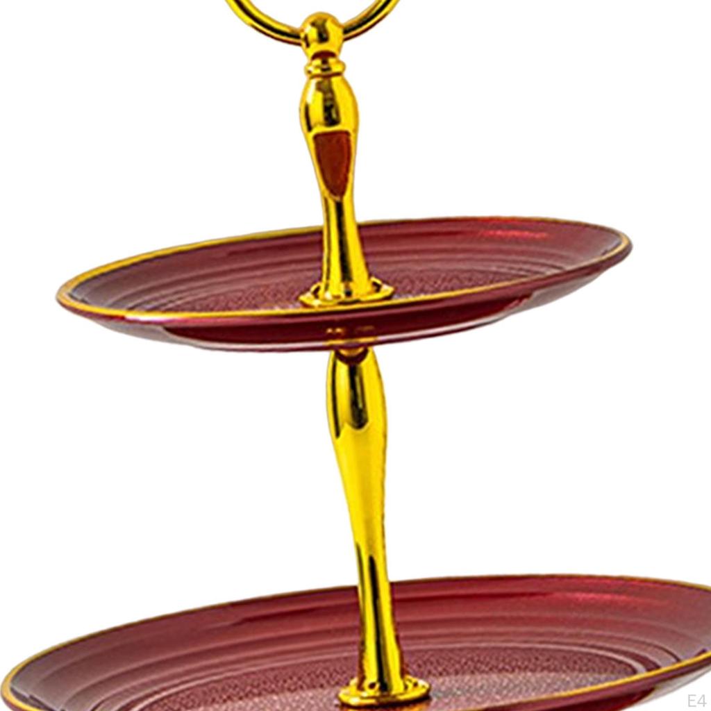 3 Tiers Cupcake Stand, Tiered Dessert Round Plate for Tea Party Wedding Birthday Kitchen