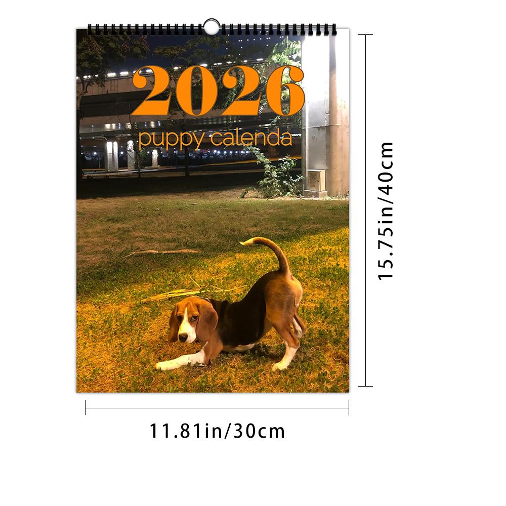 

1pc Oversized Dog Wall Calendar-Pet Dog Theme,12 Different Designs, Suitable as a Gift for Birthdays, Christmas and Near