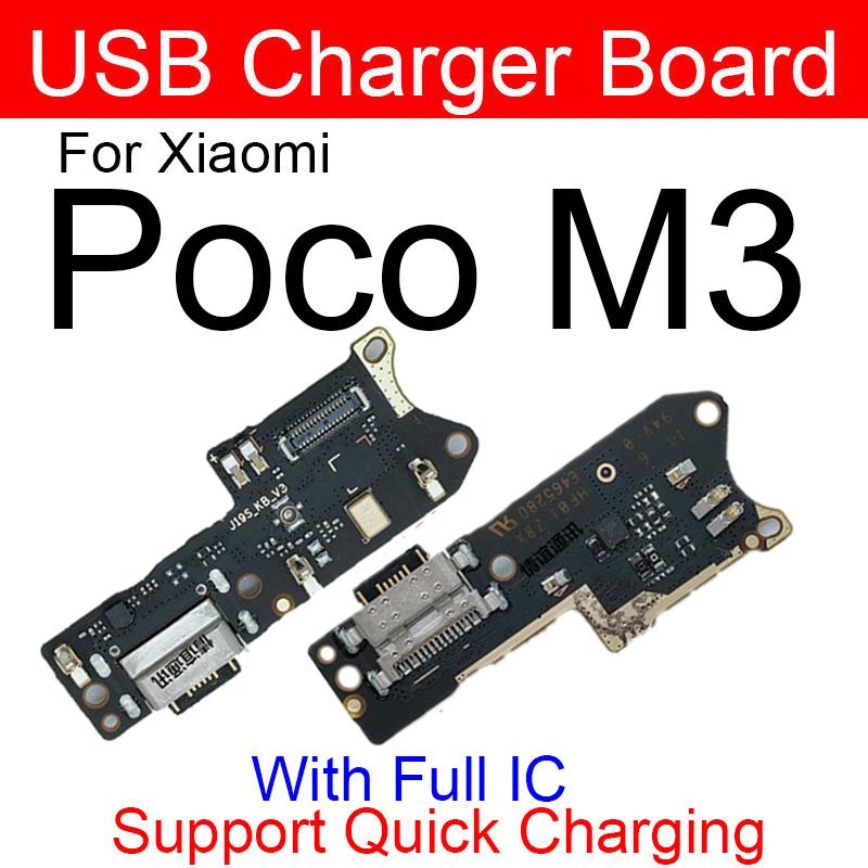 USB Chargng Dock Port Connector Board Flex Cable With Microphone For Xiaomi Mi Poco F1 F2 Pro Poco X3 X2 C3 Mi Play Repair Parts