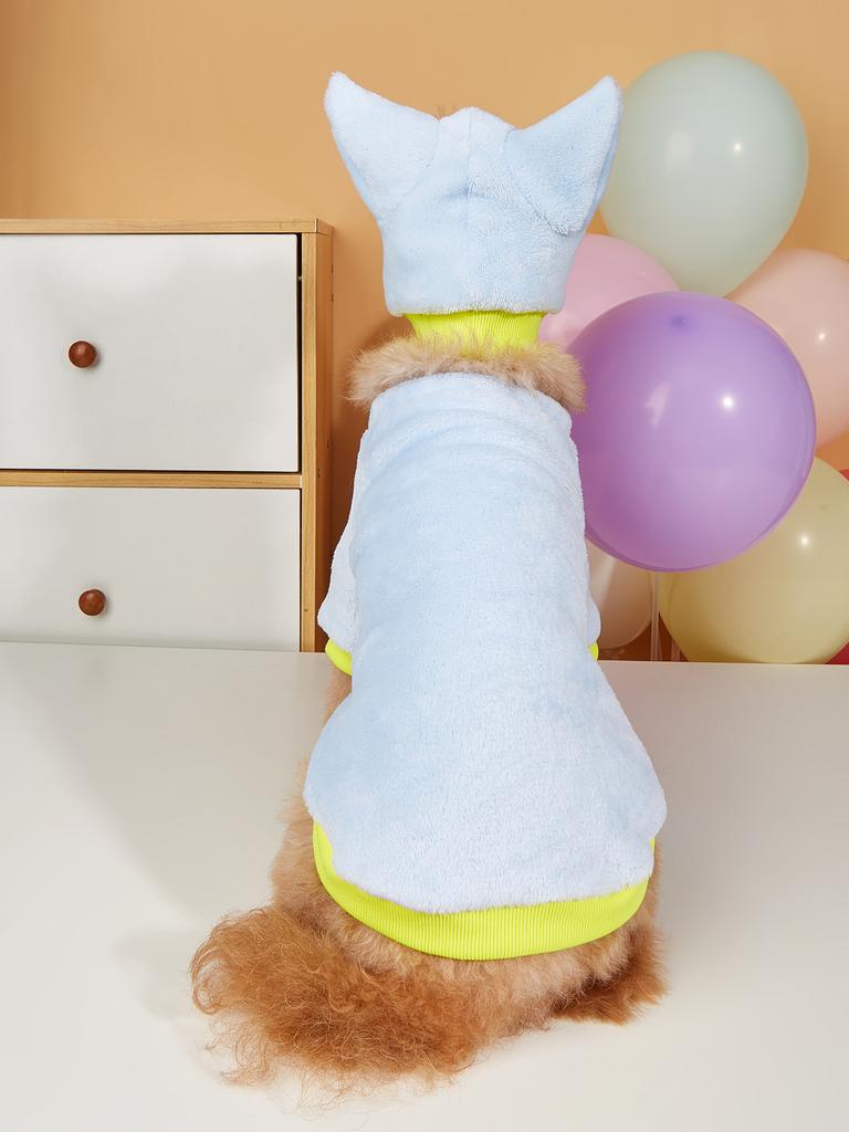 Dog Hoodie for Small Dogs Costume Soft Puppy Doggie Fuzzy Pet Clothes Cat Apparel for Daily Wear