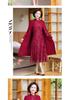 Elegant Midi-Length Two-Piece Cheongsam Dress for Mothers-in-Law - Spring/Autumn Style