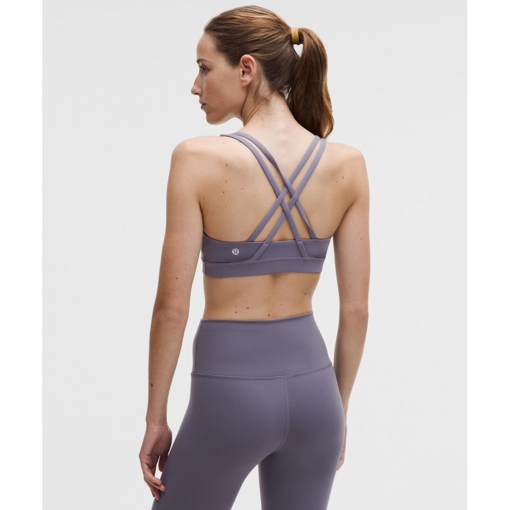 Lululemon Energy Bra  MeDium Support  B D Cups Grape Mist