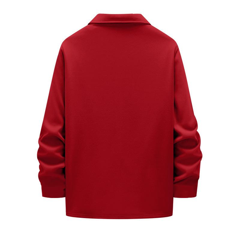 Men's Snap‑Button Shirt Jacket, Point Collar, Dual Chest Flap Pockets, Long Sleeve, Soft Knit Lightweight Casual Shacket Overshirt for Men