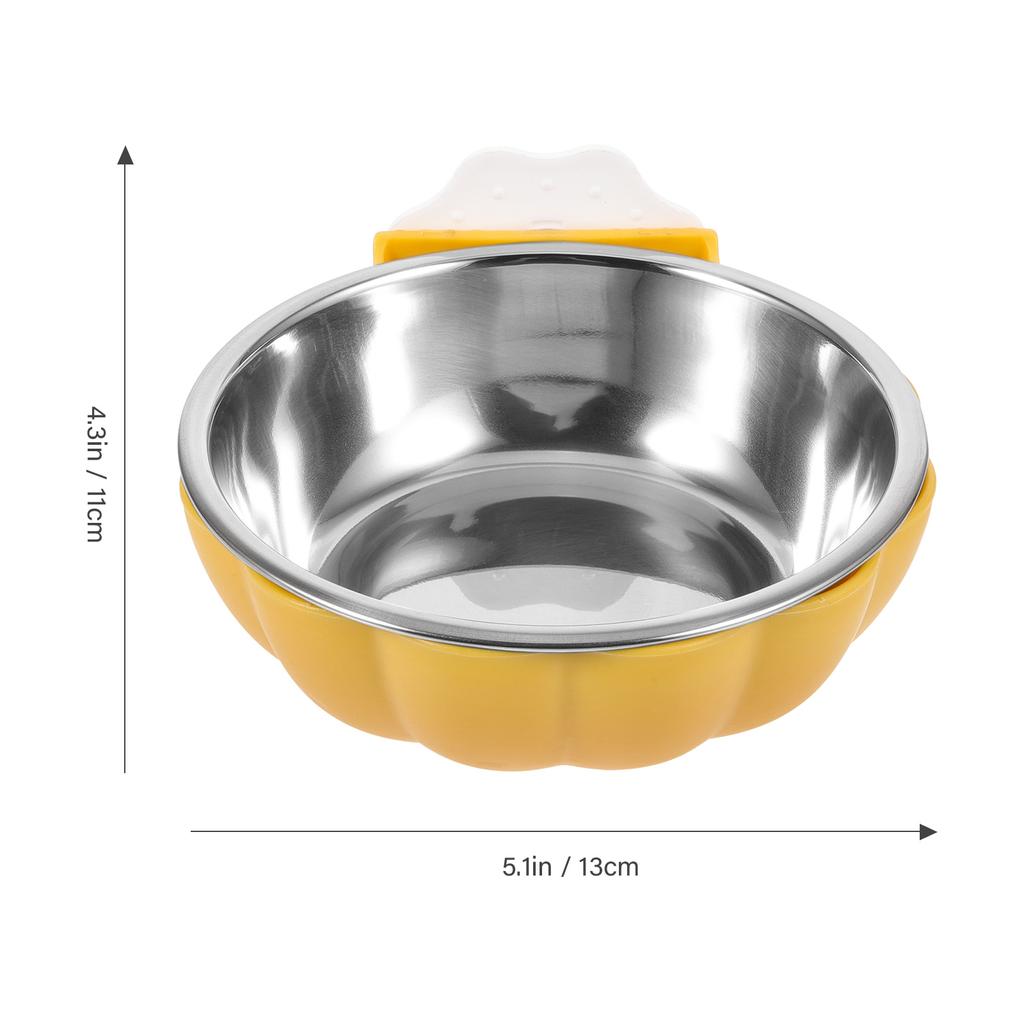 Hanging Pet Bowl Cat Feeder Puppy Supply Crate Dog Stainless Bowls Dishes Large Dogs Plastic Cage Rabbit Water Small