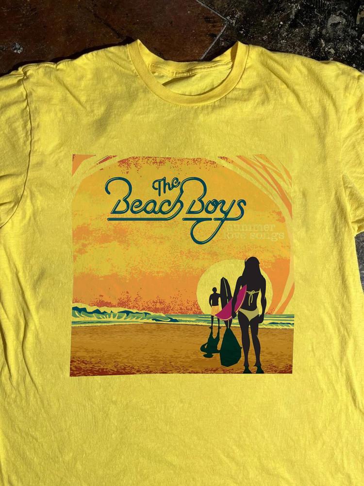 HOT The Beach Boys Yellow Cotton All size S5XL Gift For Fans Tshirt AD278 Unisex T-Shirt L