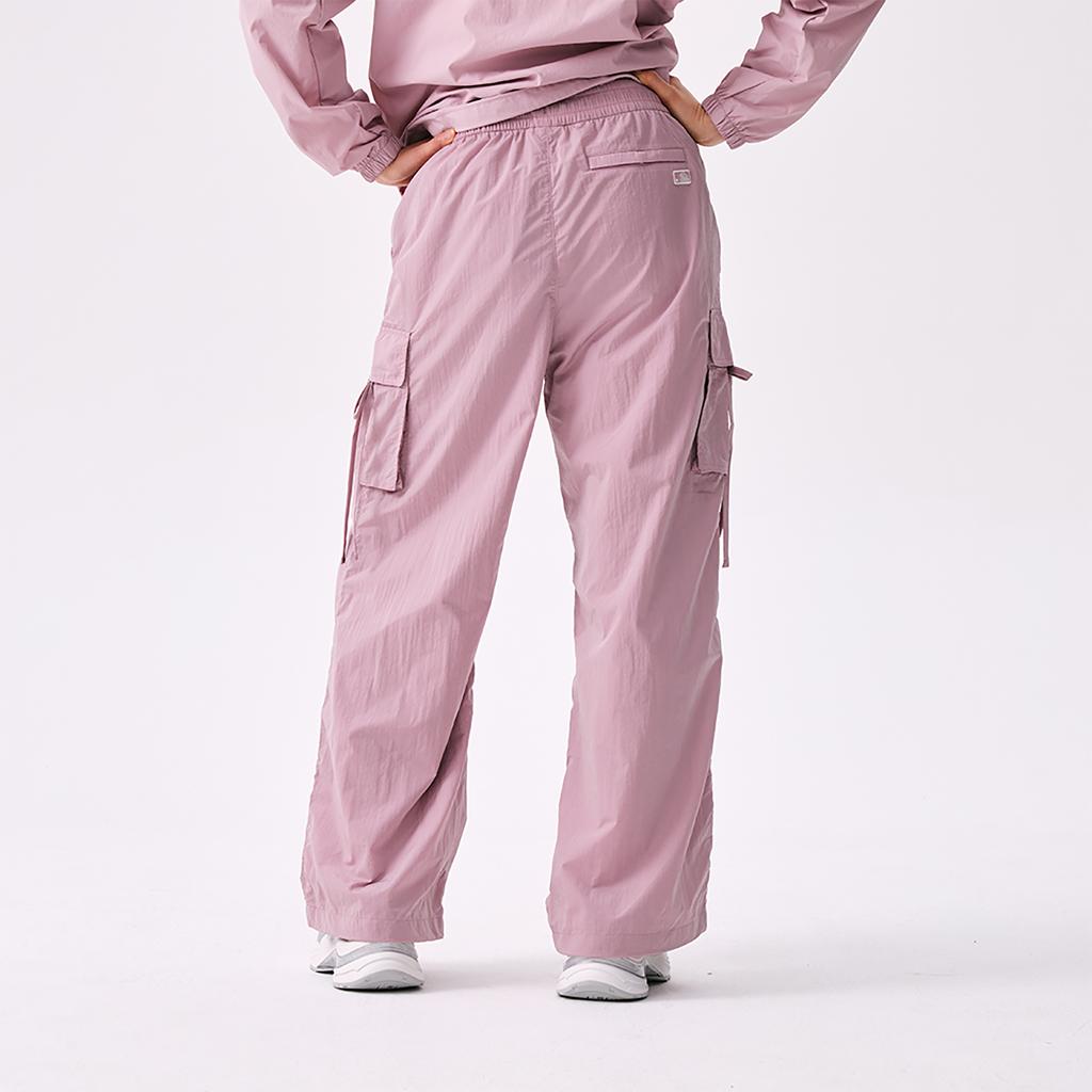 New MLB Boston Red Sox Basic Collection SSS25 Cargo Pants Women's Heather Gray Purple 3FWPB0653-43PPM