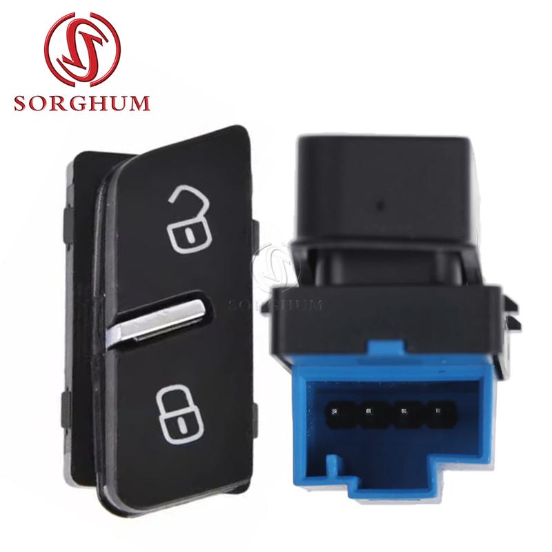 SORGHUM 7P6962125A 7P6962126A Left Right Door Central Locking Switch Button For Volkswagen VW Touareg 2011 2012 2013 2016 2017