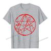 Necronomicon Symbol Shirt Demonic Gothic Horror TShirt Camisas Unisex T Shirt Popular Birthday Cotton Unisexs Tees Casual
