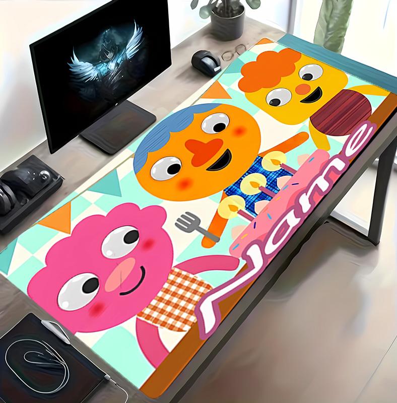 Customizable Name Super Simple Songs Pattern Gaming Mouse Pad-Non Slip Rubber Base,Perfect Gamers,Esports,Ideal Gift Gaming Enthusiasts