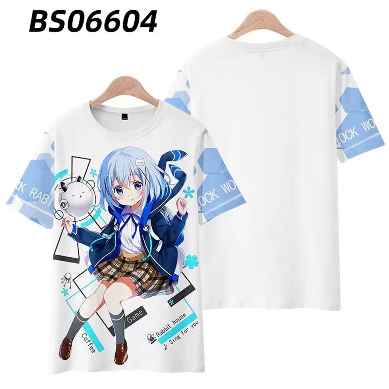 

Летняя новая женская одежда GawrGura Голливудская одежда Аниме Атрибутика 3D Футболка с коротким рукавом 6XL