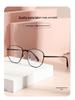 Men's Flat Light Polygon Eyeglass Frame, Enhances Facial Appearance, Women's Glasses with Myopia and Blue Light Protection.