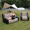 Folding Lazy Sofa,Inflatable Lounge Chair Thickened Durable Folds,Compactly Gaming Lounger Air Bench for Leisure Bed Sleeping