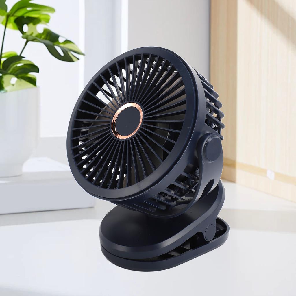 10000mAH USB Clip On Fan Rechargble Miniature Table Fan Portable 360 Degree Rotate Cooling Fan for Bedroom   Desktop