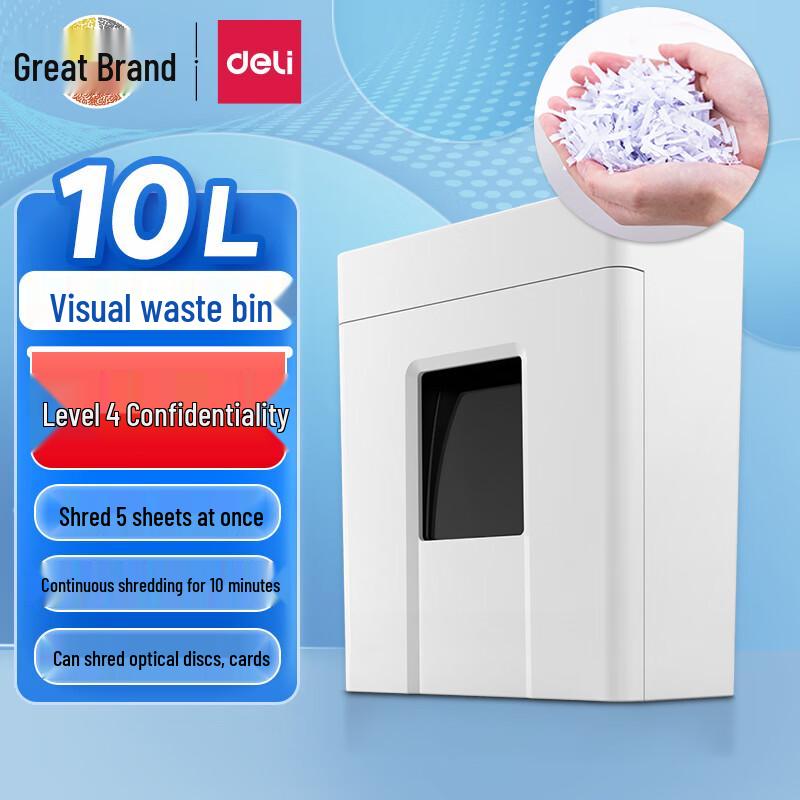 

Deli P-4 Security Cross-Cut Paper Shredder CN plug (adapter included)