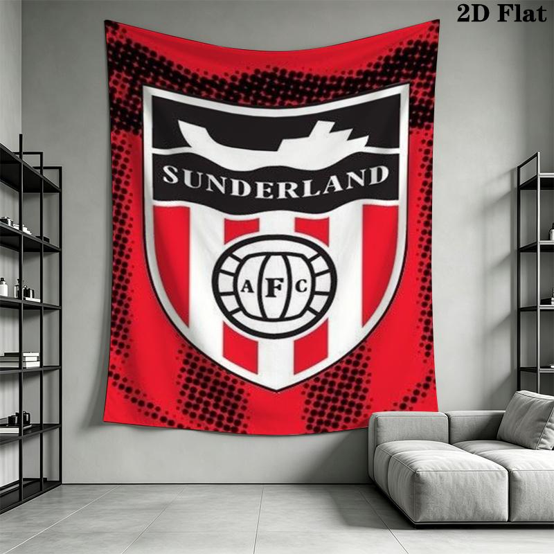 Sunderland Wall Tapestry Aesthetic Wall Hanging Printed Fabric Blanket Decorative Tapestries for Bedroom Living Room Home Decor