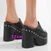 Newest Designer Women's Slippers for Large-sized Women Wear Slippers of Size 34-43 Summer 12cm Thick-bottomed Zapatos Mujer