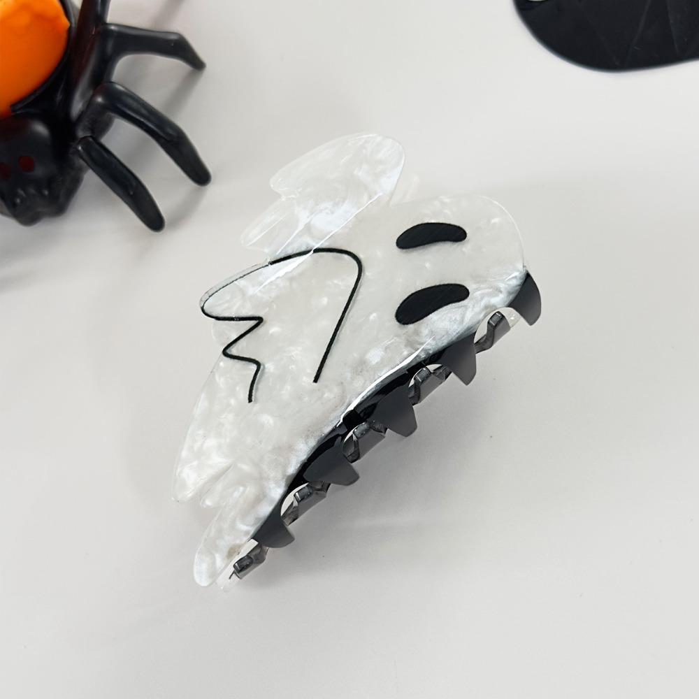 Spider Halloween Hair Claw Acrylic Skeleton Shark Clip Fashion Halloween Themed Gripper  Girls
