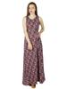 Bimba Women Long Floral Maxi Dress Multicolor Rayon Day Gown Chic Style