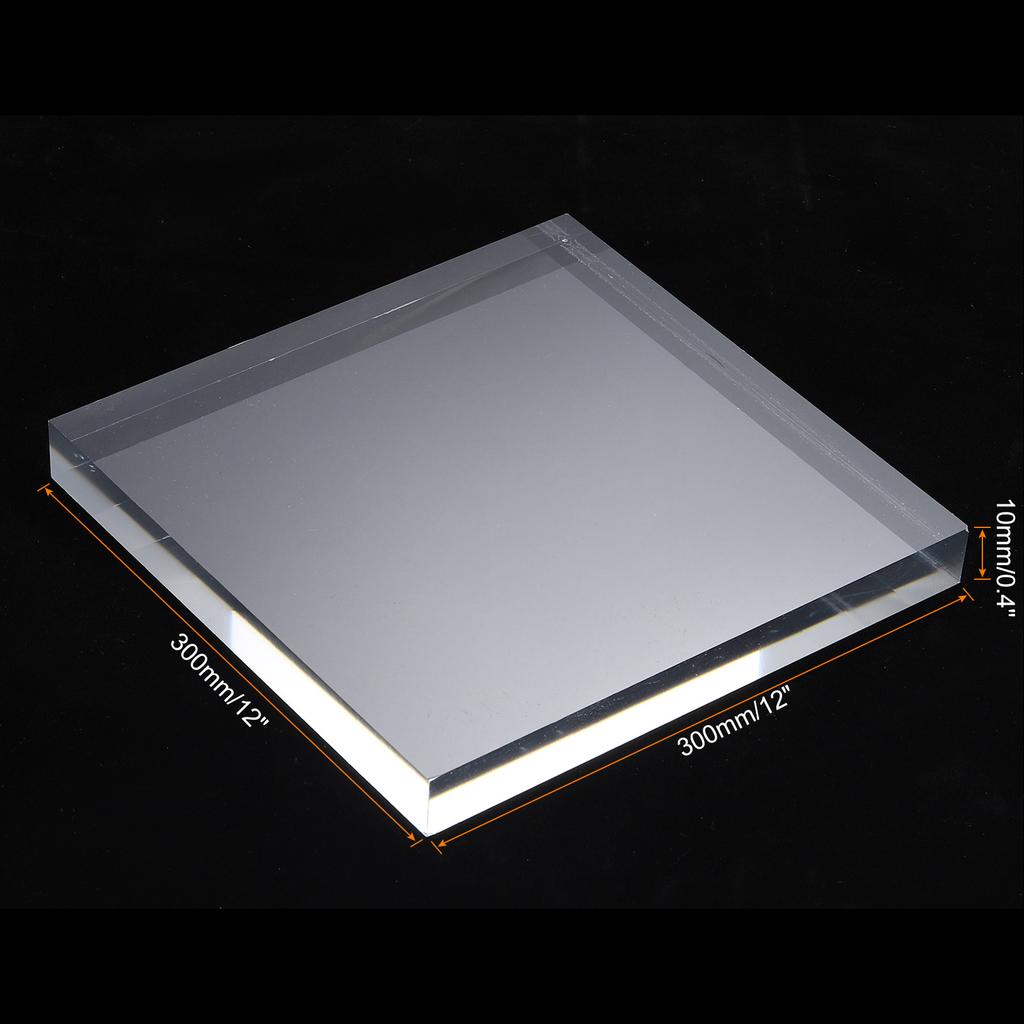 1pcs Acrylic Square Display Stand Base Solid Clear Display Block Clear Jewelry Stand Ring Showcase Holder Base for Collectibles