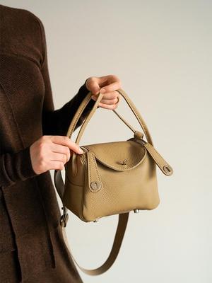 Mini Lindy Genuine Leather Doctor Bag - Women's Versatile Large Capacity Pillow Handbag