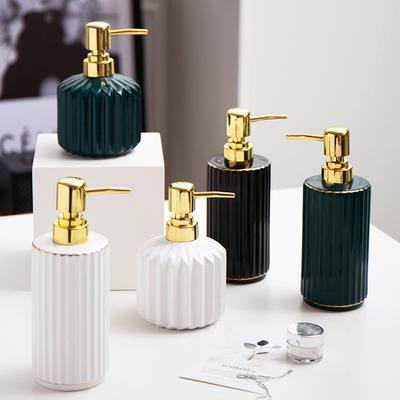 Sticle ceramice pentru gel de duș în băile hotelurilor Îmbuteliere separată a loțiunii de turism Accesorii pentru baie Sticlă cu pompă pentru săpun lichid