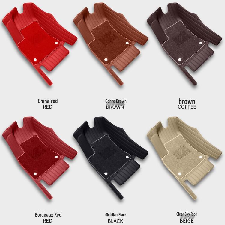 Custom-Fit Double-Layer Cowhide Floor Mats for Jike 001/007/009/X/7X/9X Vehicles