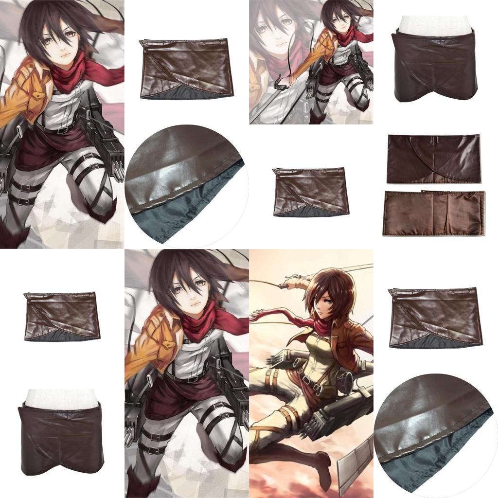 Attack On Titan Cosplay Skirt With Faux Leather Material