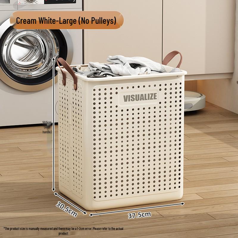 Large-Capacity Folding Laundry Hamper with Wheels: Multi-Functional Handheld Storage for Clothes and More
