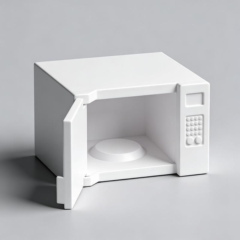 

1Pcs Household Electric Model Decor Toy 1:12 Dollhouse Miniature Simulation Micro-Wave Oven Doll House Accessories белый