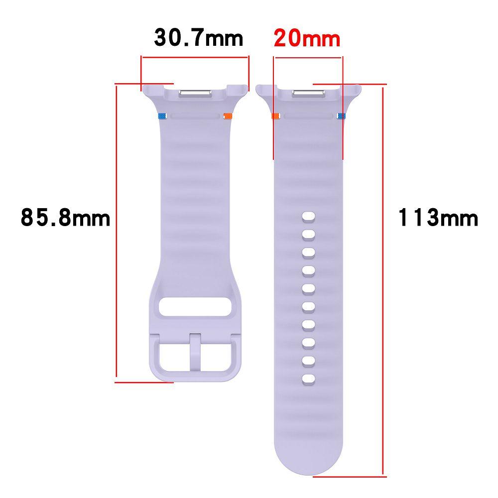 For Samsung Watch 8 Straps Silicone Soft Galaxy Watch 8 20mm 22mm Watchband Replacement Women Men No Gap Galaxy Watch 8 Correas
