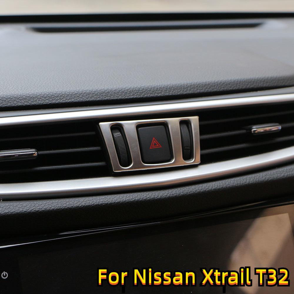 Für Nissan X-trail Xtrail T32 2014-2026 Qashqai J11 2016-2026 Auto Mittelkonsole Lüftungsauslass Einstellknopf Abdeckleiste