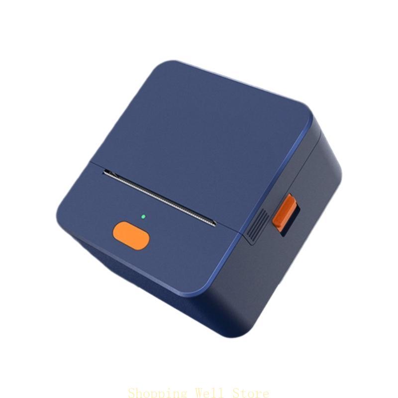 

KX4B Label Maker Machine with Label Paper Inkless Thermal Label Maker Easy to Use for Home, Office, Business Labelling синій