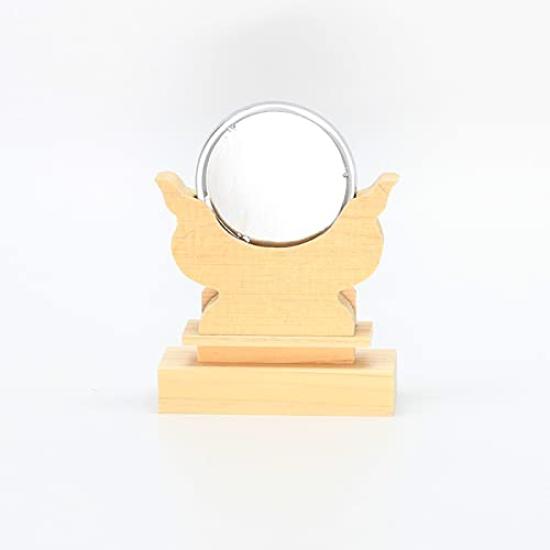 Shinto Shrine Village Shinto Mirror, Kiso Hinoki, 1.5 inches