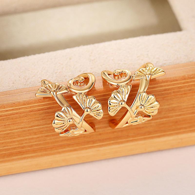 1 Pair, Stylish, Stylish, Simple, Petal Ear Clips