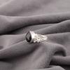Black Onyx Gemstone 925 Sterling Silver Jewelry Handmade Bohemian Ring For Gift RR-59-17
