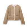 European and American Retro High Street Gold Button Double-Sided Cotton Jacket