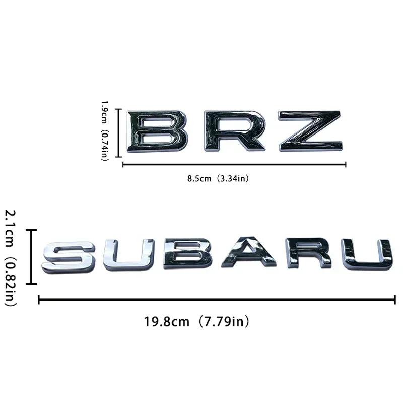 2025 for Subaru BRZ SYMMETRICAL AWD Car Rear Trunk Metal Emblem Stickers Auto Body Badge Tribeca XV STI Forester Impreza Outback X666
