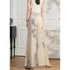 Bailuyu New Chinese Style Ink Print Wide-Leg Pants