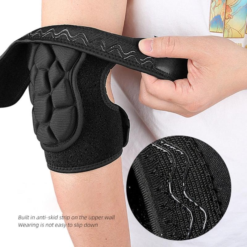 Thicken Elbow Guard Cycling Elbow Brace Roller Skating Elbow Support Breathable Arm Guard for Weightlifting Arm Support