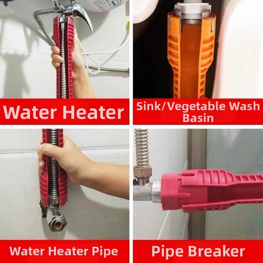 Anti-Slip Sanitary Wrench 8 In 1 Plumbing Wrench New Faucet Wrench Bathroom Faucet