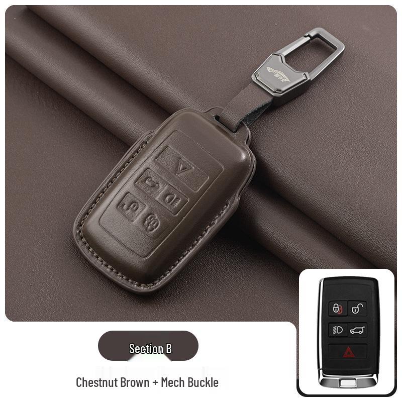 

Jaguar XEL XFL E-PACE I-PACE F-TYPE Genuine Leather Car Key Case