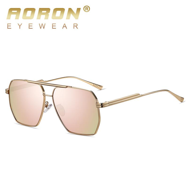 aoron More Than 100 Colors Polarized Sunglasses for Men Women Fashion Design Metal Frame Outdoor UV400 Anti Glare Driving Glasses