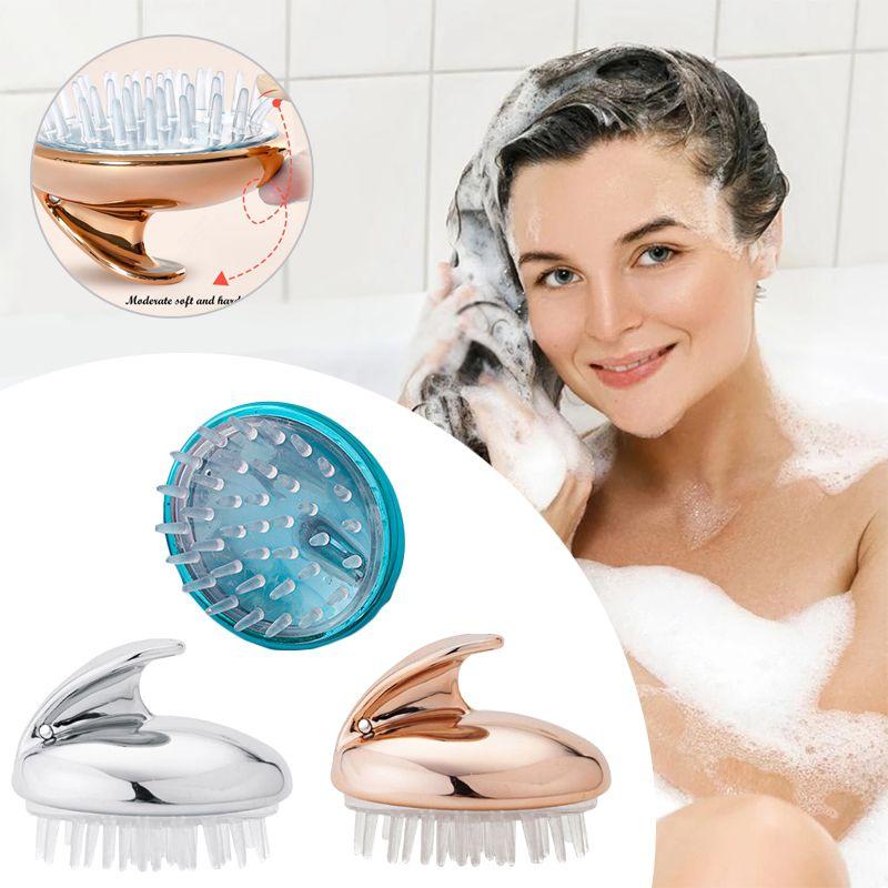 Massage Brush Soft Head Body Scalp Massage Hair Cleaning Shampoo Spa Shower Bath
