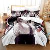 3D Print Anime Chainsaw Man Makima Bedding Set,Duvet Cover Bed Set Quilt Cover Pillowcase,King Queen Twin Size Boys Girls Adults