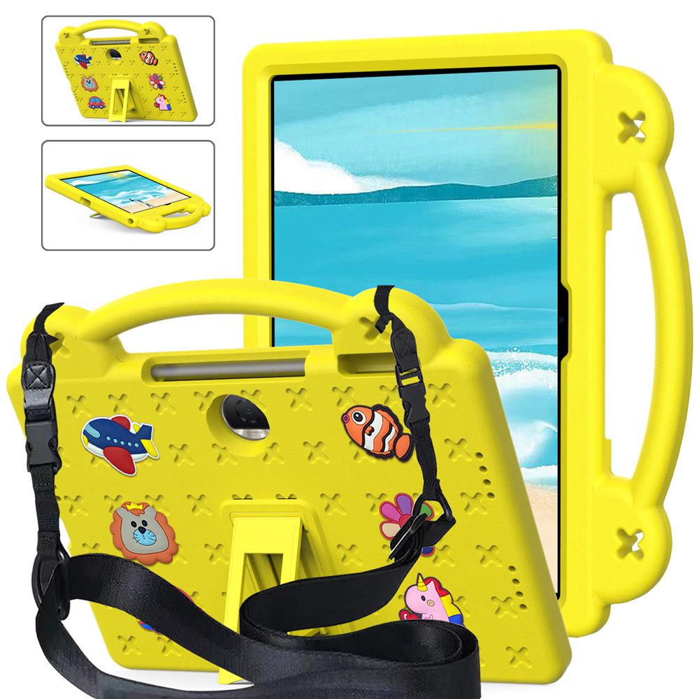 Cartoon Cute Bear EVA Case For Honor Pad 9 12.1 inch 2025 Kids Safe Handle Stand Protective Tablet Cover Funda