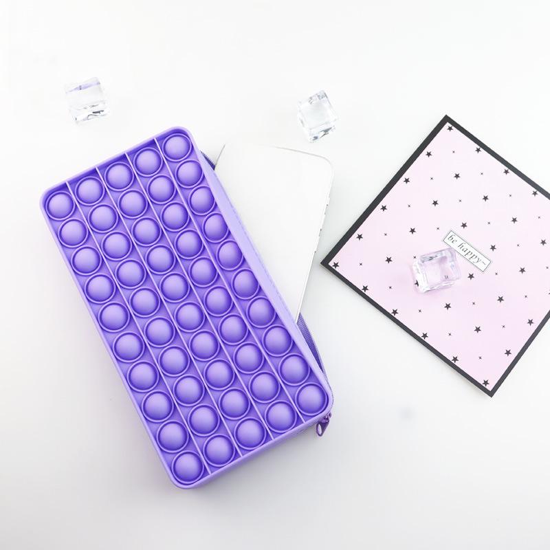 New Silicone Bubble Pencil Case Mouse Killer Pioneer Decompression Stationery Box Bag for School Season