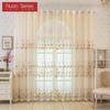 1PC Nuan Series European Retro Embroidered Sheer Curtain, Plum Blossom Pattern Transparent Curtain for Living Room Bedroom Balcony Window Home Decor