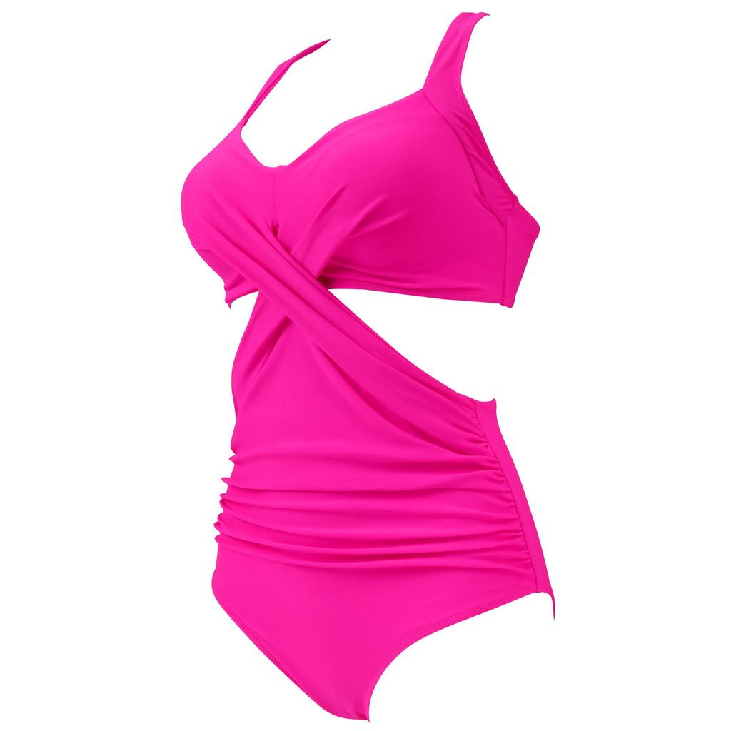 One Piece Tankini Swimwear Halter Plus Size Brazil Beach Push-Up Bathing Suit High Waist Bodysuit Monokini Bikini