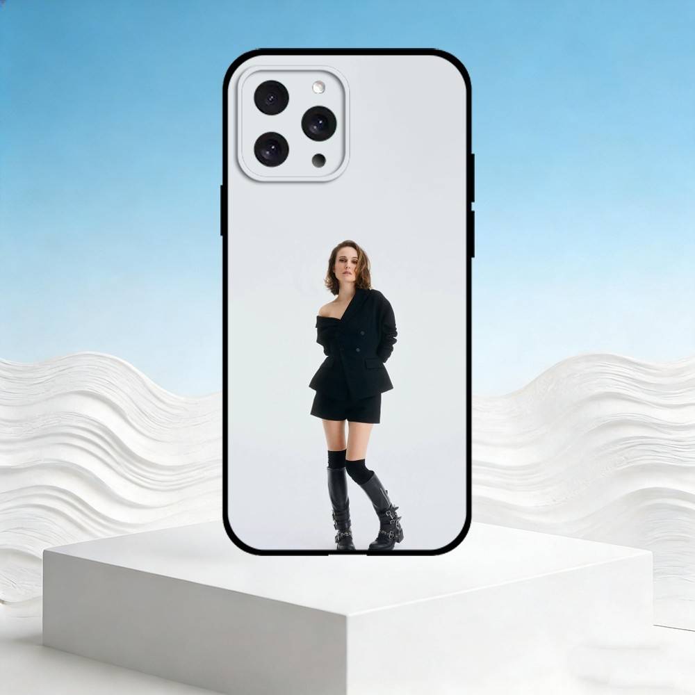 N-Natalie Portman Handyhülle Für iPhone 17,16,15,14,13,12,11 Plus,Pro Max,SE4Weiche Silikon Schwarze Hülle